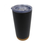 Steel Black mug with Cork Bottom