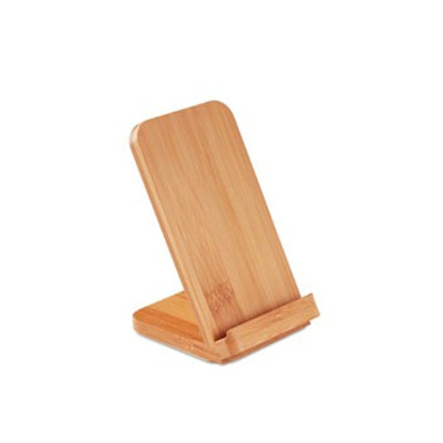Bamboo Wireless Charger Mobile Stand