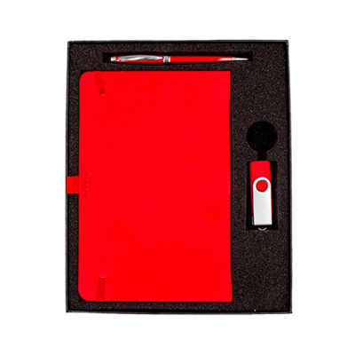 Gift Box with Foam for Pen, A5 Notebook and USB/ Key chain